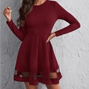 Burgundy dress